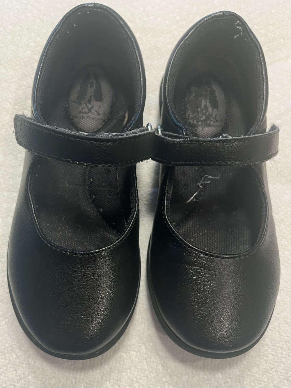 Hush Puppy Girls Black Mary Jane School Shoes 10.5